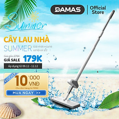 Cây lau nhà tự vắt thông minh tự gấp gọn , chổi lau xoay 360 độ dễ dàng len lỏi vào các vị trí khó lau -  Thiết kế nhỏ gọn, tiện dụng, tiết kiệm không gian khi cất giữ, có thể dựng đứng độc lập mà không cần đến thanh kẹp tường - DAMAS Pro M232