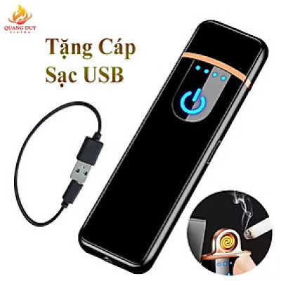 1 BẬT LỬA ĐIỆN PLAMAS HỘP QUẸT ĐIỆN CẢM ỨNG VÂN TAY SANG TRỌNG ĐẸP CHẤT LƯỢNG CHO MỌI NGƯỜI