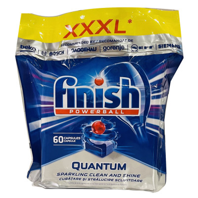 Combo 120 Viên finish quantum gồm 3 túi 40 viên finish quantum dùng cho máy rửa bát