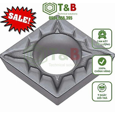 Mảnh dao tiện lỗ phủ Cermet phủ PVD Kyocera Model CPMT080204XP PV7010,mảnh chíp tiện lỗ nhật bản giá rẻ