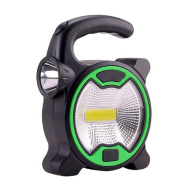 Đèn Pin Led Cob 2 Chế Độ Chống Nước Di Động Có Tay Cầm Dùng 3 Pin Aa Tiện Dụng