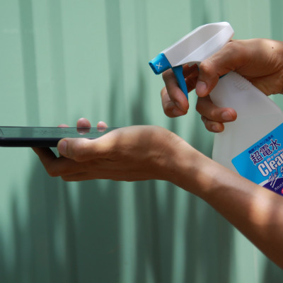 Chai xịt Nước ion siêu kiềm CLEAN SHU! SHU! 500mL Khử khuẩn Diệt virus trên bề mặt vật dụng gia dụng từ Nhật Bản 