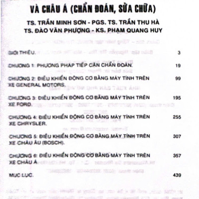 Sách Điều khiển bằng máy tính trên ô tô châu âu và châu á ( chẩn đoán, sữa chữa)