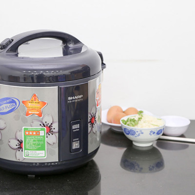 Nồi Cơm Điện Sharp KS-NR181STV SS - 1.8 Lít - Hàng chính hãng