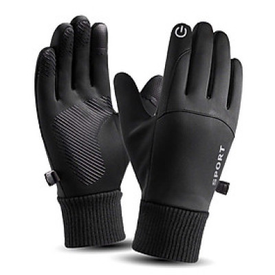 Găng tay nam chống lạnh mùa đông cảm ứng điện thoại lót lông cực ấm thiết kế ôm tay GTN1