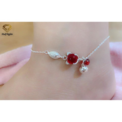 Lắc chân bạc Ý 925 Huệ Ngân - Hồ ly phong thủy RYBJ50085