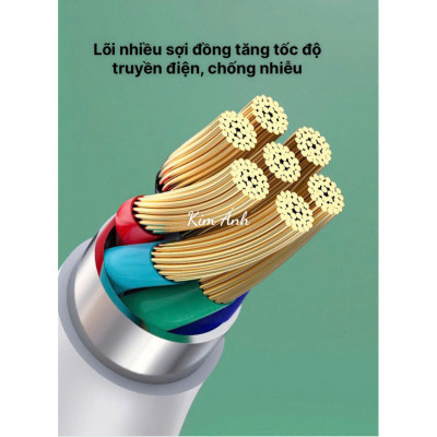 Dây sạc LI-TOP LX72 Công suất 100W chân L, Kim Ánh cho dùng thử 30 ngày, KIA bảo hành hàng chính hãng 12 tháng