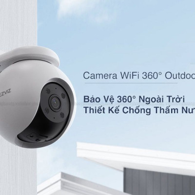 Camera Wifi EZVIZ H8 Pro 2K 3K Siêu Nét, Màu Ban Đêm - Hàng chính hãng
