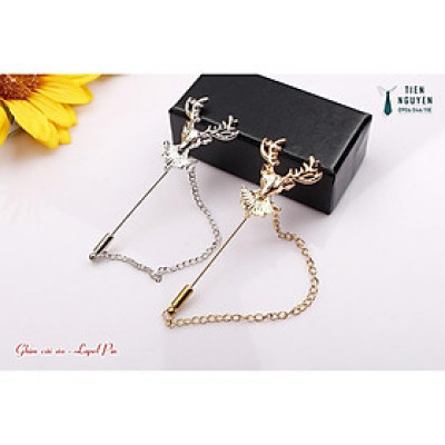 Ghim cài áo huou que có bờm - ghim cài vest cưới