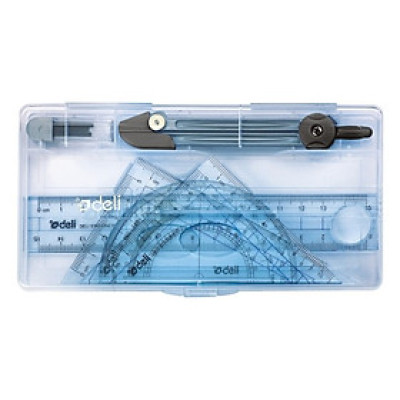 BỘ DỤNG CỤ HỌC SINH HỘP NHỰA E9609 (24C/H) (0639-DELI)