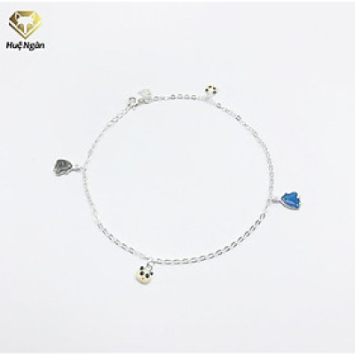 Lắc chân bạc Ý 925 Huệ Ngân - PANDA and FISH RYBJ50034