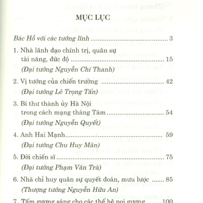 Những Tướng Lĩnh Tham Gia Hai Cuộc Kháng Chiến Chống Giặc Cứu Nước