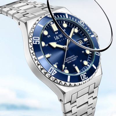 Đồng Hồ Nam I&W Carnival 726G1 Chính Hãng Full Box Chống Nước Kính Chống Xước Dây Thép Cao Cấp BH 60T (Máy Cơ Tự Động)