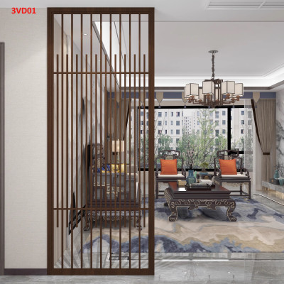 Vách ngăn phòng khách, nhà bếp bằng gỗ 3VD01 - Nội thất lắp ráp Viễn Đông