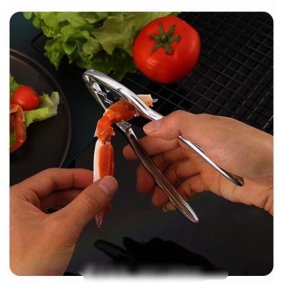 Dụng cụ kẹp  tách hải sản cua ghẹ , phụ kiện nhà bếp đa năng , tách vỏ các loại hạt bằng inox không gỉ 