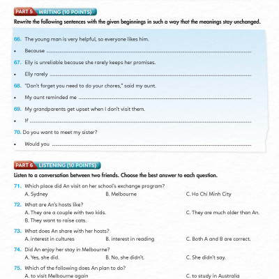 Bài tập bổ trợ Tiếng Anh 10