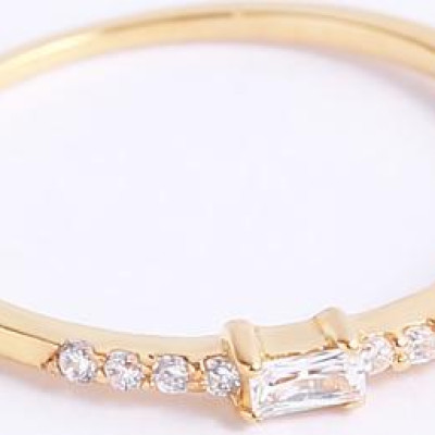 Nhẫn bạc nữ đính đá chữ nhật TPHCM Gix Jewel N26