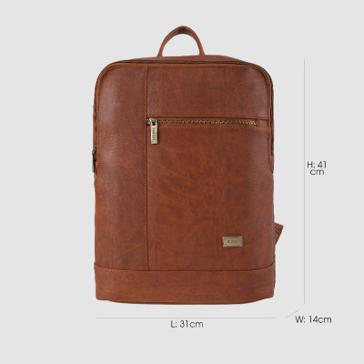 Balo da nam nữ đựng laptop 15.6 inch, ba lô công sở phom rộng, nhiều ngăn IDIGO UBP2-519-00