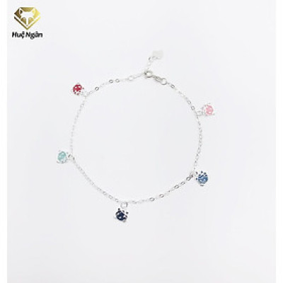 Lắc chân bạc Ý 925 Huệ Ngân- Mèo Kitty JL038