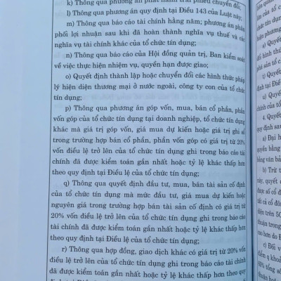 Bình luận Luật Các tổ chức tín dụng năm 2024