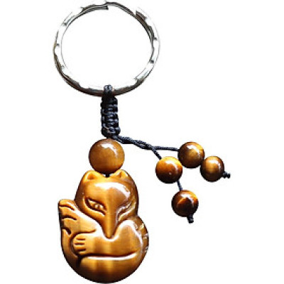 Móc Khoá Hồ Ly Phong Thuỷ Ngọc Quý Gemstones MK5