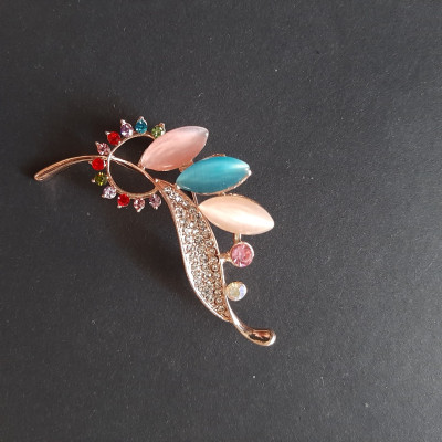 Cài áo nữ thời trang nữ tính đính hạt đá zircon cực kỳ dễ thương, mã CA003