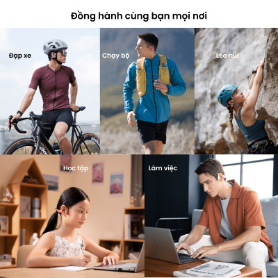Tai Nghe Bluetooth Thể Thao Truyền Âm Thanh Qua Xương SHOKZ OPEN MOVE S661  - Hàng chính hãng - Pin sử dụng trong 6 tiếng - Kháng nước IP55