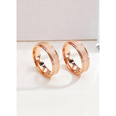 Nhẫn cặp mạ cát NC123 Size 6