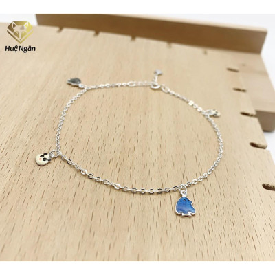 Lắc chân bạc Ý 925 Huệ Ngân - PANDA and FISH RYBJ50034