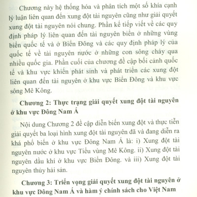 Giải Quyết Xung Đột Tài Nguyên Ở Khu Vực Đông Nam Á (Resolving Resource Conflicts In Southeast Asia) (Sách chuyên khảo)