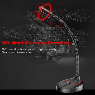 Microphone RGB TSP2012 kết nối USB cho máy tính Micro - hàng nhập khẩu