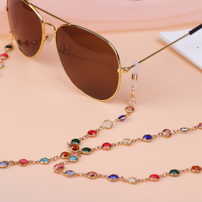 Chuỗi kính đeo gọng kính chống rơi rớt trơn trượt dây đeo đầy màu sắc thời trang nam và nữ