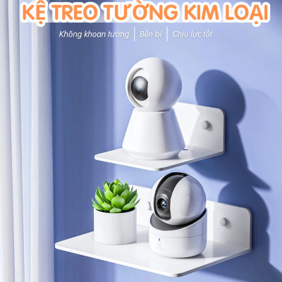 Kệ treo kim loại Dola Home để máy chiếu, camera, bộ phát WiFi, loa, bàn phím không cần khoan đục có lỗ đi dây điện.