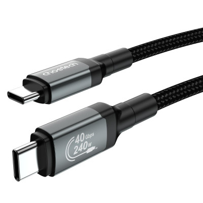 Cáp sạc nhanh Type C to Type C 240w Choetech XCC-1040 hỗ trợ truyền tải dữ liệu 8K@60Hz - Hàng chính hãng