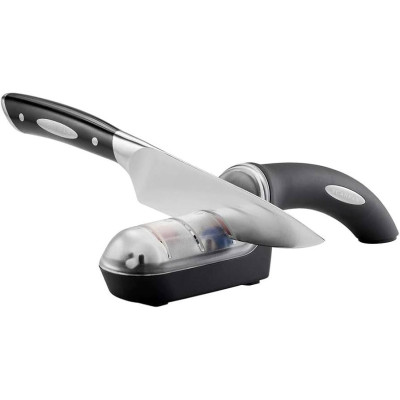 Dụng cụ mài dao 3 bước Scanpan Classic 92700100, đá mài bằng gốm, đế cao su chống trơn trượt