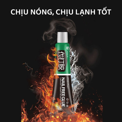 Keo Dán Đa Năng, Keo Siêu Dính, Dán chắc như đóng đinh NOMORE NAIL Tuýp 60g Keo Siêu Dính Công Nghệ Nhật Bản No More Nail Tuýp 60g Keo Siêu Dán Tường Dán Giày Gỗ Thuỷ Tinh Đa Năng Chống Thấm Nước