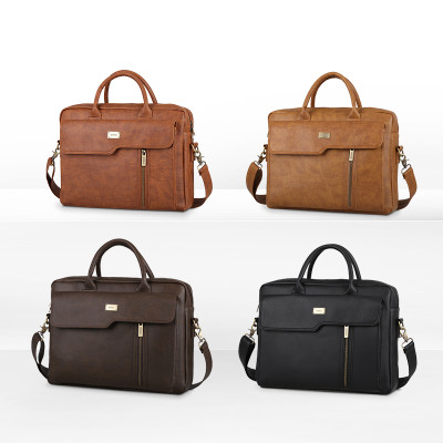 Túi xách công sở nam nữ nắp vạt xéo thanh lịch IDIGO MB2 - 6012, túi đựng laptop 15 inch cao cấp