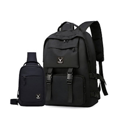 Combo Balo Ulzzang Thời Trang Cao Cấp Và Túi Đeo Chéo Praza - BL185DC112 (Đen)