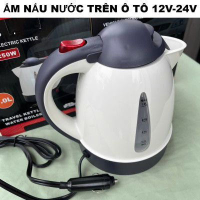 Bình Đun Nước Sôi Trên Ô TÔ 12V-24V Loại Xịn – Pha Mì, Pha Cà Phê, Trà Mọi Lúc Mọi Nơi, ĐÈN TRANG TRÍ , ĐỒNG HỒ TREO TƯỜNG