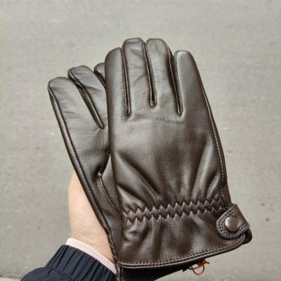 Găng tay nam da cừu cao cấp BHY8715 Bao da lái xe, lót lông, giữ ấm tốt, cản gió. Bảo vệ đôi tay