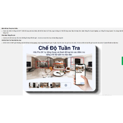 Camera Wifi Ezviz C6N G1 độ phân giải 4k 8MP, Quay quét 360 độ, Phát hiện chuyển động - Hàng chính hãng