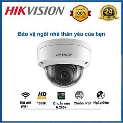 Camera IP Dome 2M DS-2CD1143G0-IUF tiêu chuẩn chống bụi, nước IP67 - Hàng chính hãng
