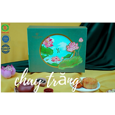 Hộp bánh trung thu 4 bánh chay 220g - Thành Long - Combo chay trăng/ chay 4 880g - Tặng 1 hộp trà - Việt Nam