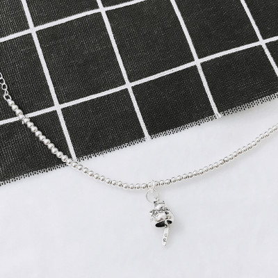 Lắc bi bạc 3mm mèo may mắn - Ngọc Quý Gemstones