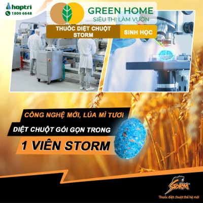 Thuốc Diệt Chuột Greenhome, Storm, Sinh Học Thế Hệ Mới, Tận Gốc, Cả Tổ, An Toàn Với Người, Vật Nuôi