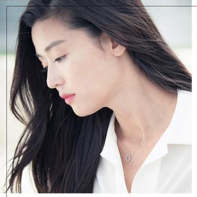 Bộ trang sức nữ 2 món mặt tròn đính đá Huyền thoại biển xanh