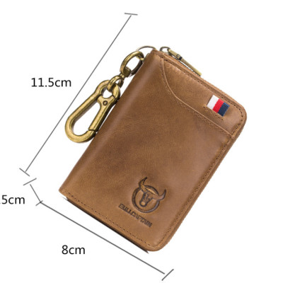 Ví nam đựng tiền đựng chìa khóa đựng thẻ đa năng 100% da bò thật cao cấp phong cách mới