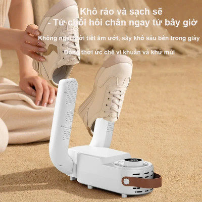 Máy Sấy Giày Khử Mùi Đa Năng, Sấy Khô, Khử Khuẩn 99% Vi Khuẩn Thông Minh Phù Hợp Nhiều Loại Giày