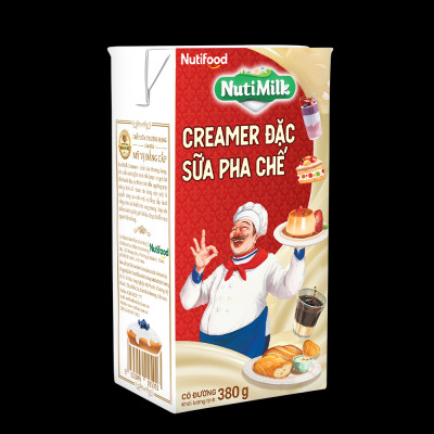 Thùng 12 hộp  Creamer đặc Sữa pha chế có đường nguyên liệu không thể thiếu trong làm bánh Nuti 1284g TH.SD01  - Thương Hiệu NUTIFOOD