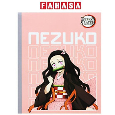 Tập Dán Gáy Demon Slayer - 4 Ô Ly Ngang - 96 Trang 70gsm - Thiên Long NB-111/DS - Nezuko